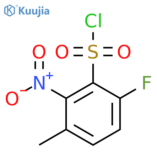 6-Fluoro-3-methyl-2-nitrobenzenesulfonyl chloride structure