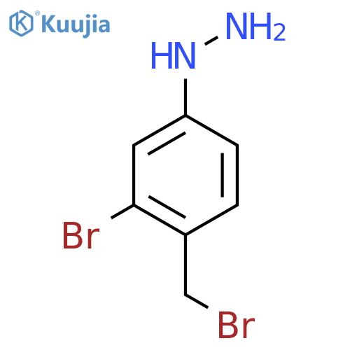2-Bromo-4-hydrazinylbenzyl bromide structure