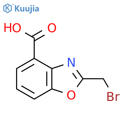 2-(Bromomethyl)benzo[d]oxazole-4-carboxylic acid structure