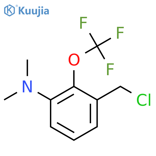 3-Dimethylamino-2-(trifluoromethoxy)benzyl chloride structure