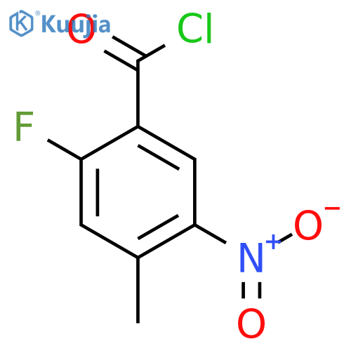 2-Fluoro-4-methyl-5-nitrobenzoyl chloride structure