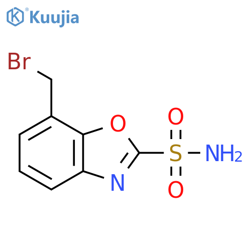 7-(Bromomethyl)benzo[d]oxazole-2-sulfonamide structure