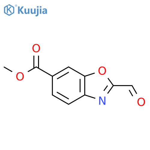 Methyl 2-formylbenzo[d]oxazole-6-carboxylate structure