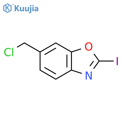 6-(Chloromethyl)-2-iodobenzo[d]oxazole structure