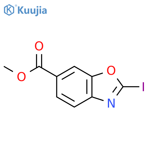 Methyl 2-iodobenzo[d]oxazole-6-carboxylate structure