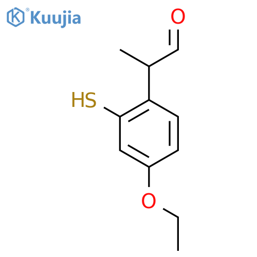 4-Ethoxy-2-mercaptophenylpropanal structure