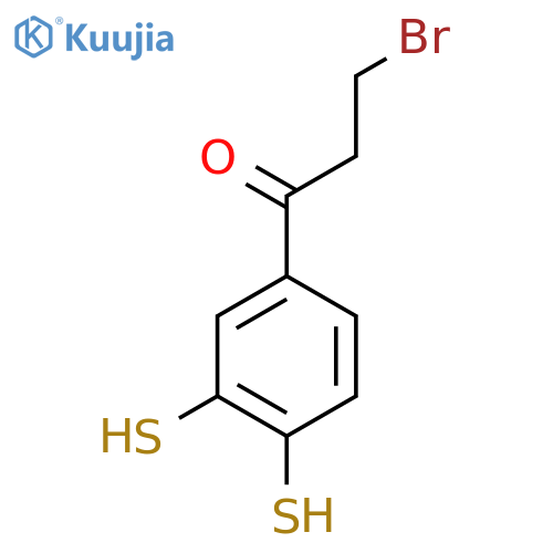 3-Bromo-1-(3,4-dimercaptophenyl)propan-1-one structure