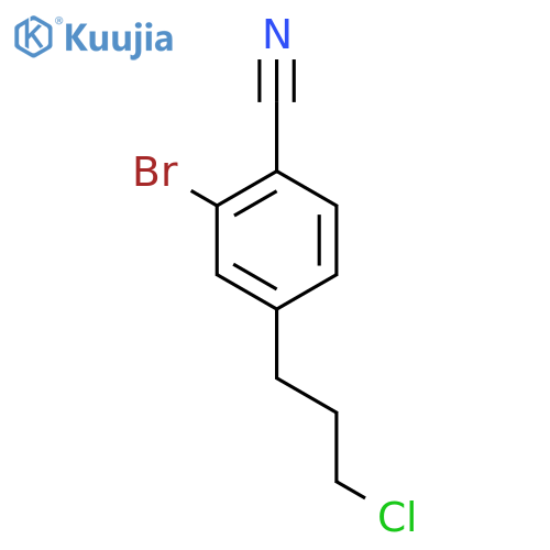 2-Bromo-4-(3-chloropropyl)benzonitrile structure