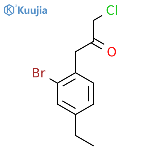 1-(2-Bromo-4-ethylphenyl)-3-chloropropan-2-one structure