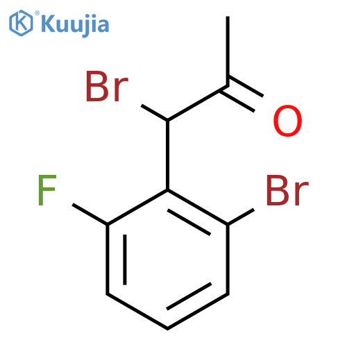 1-Bromo-1-(2-bromo-6-fluorophenyl)propan-2-one structure