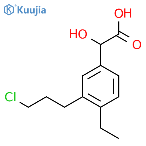 3-(3-Chloropropyl)-4-ethylmandelic acid structure