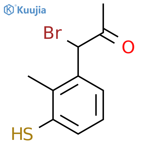 3-(1-Bromo-2-oxopropyl)-2-methylthiophenol structure