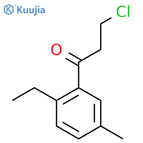 3-Chloro-1-(2-ethyl-5-methylphenyl)propan-1-one structure
