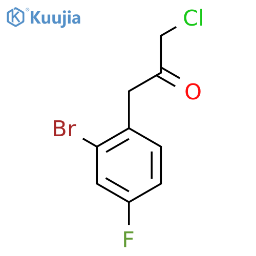 1-(2-Bromo-4-fluorophenyl)-3-chloropropan-2-one structure