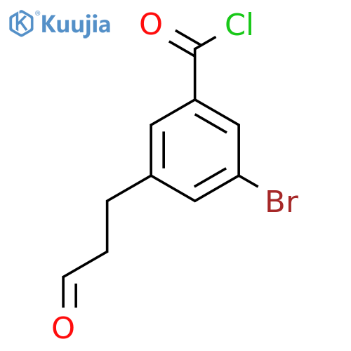 3-Bromo-5-(3-oxopropyl)benzoyl chloride structure