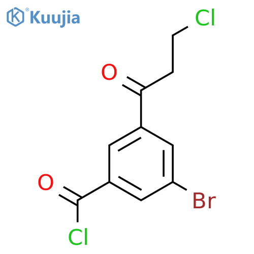 3-Bromo-5-(3-chloropropanoyl)benzoyl chloride structure