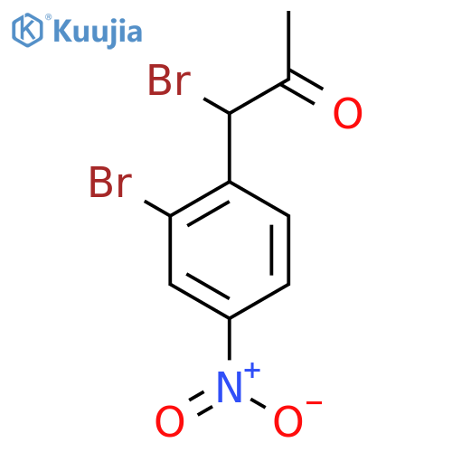 1-Bromo-1-(2-bromo-4-nitrophenyl)propan-2-one structure