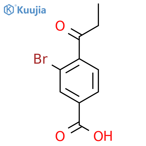 3-Bromo-4-propionylbenzoic acid structure