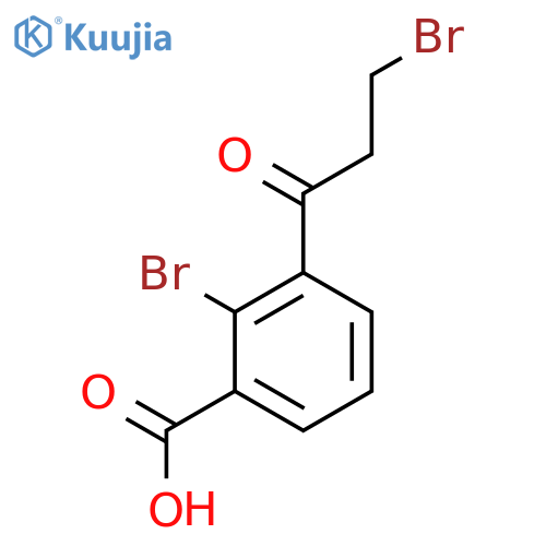2-Bromo-3-(3-bromopropanoyl)benzoic acid structure