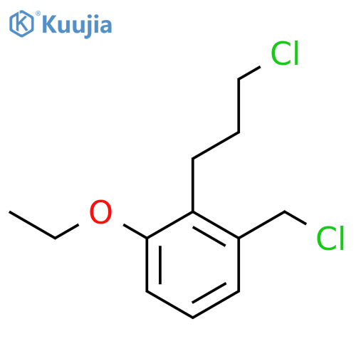2-(3-Chloropropyl)-3-ethoxybenzyl chloride structure