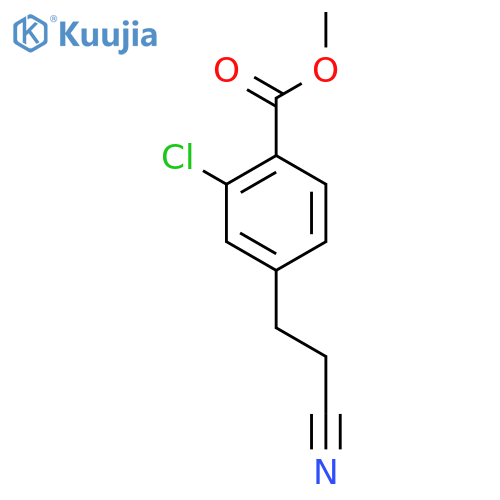 Methyl 2-chloro-4-(2-cyanoethyl)benzoate structure