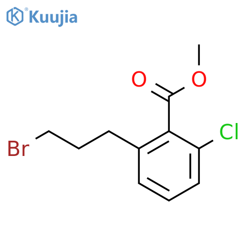 Methyl 2-(3-bromopropyl)-6-chlorobenzoate structure