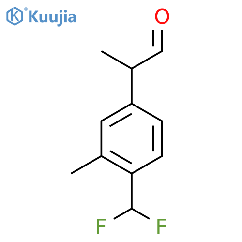 4-(Difluoromethyl)-3-methylphenylpropanal structure