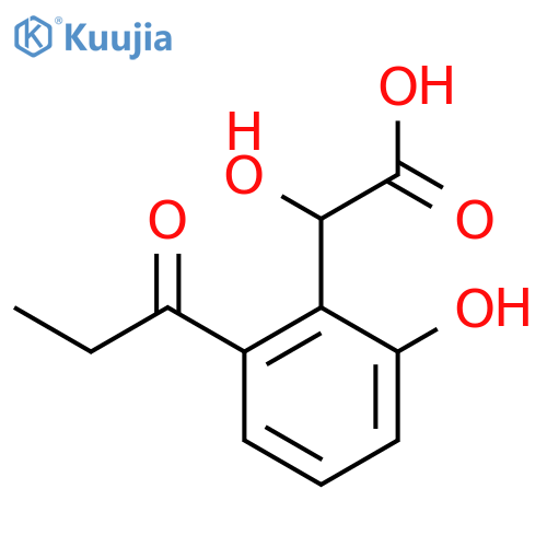 2-Hydroxy-6-propionylmandelic acid structure