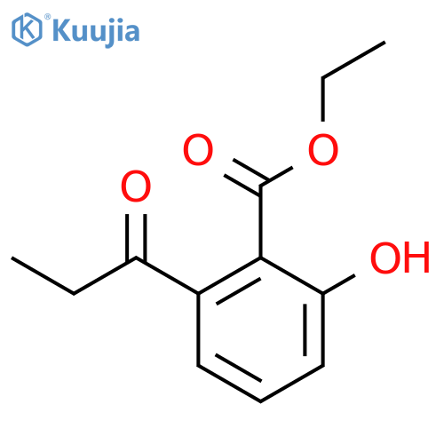 Ethyl 2-hydroxy-6-propionylbenzoate structure