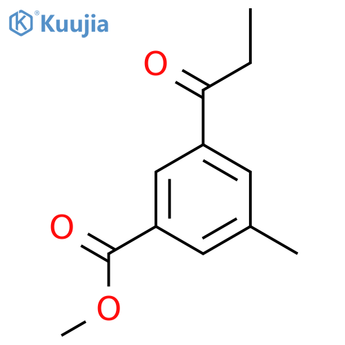 Methyl 3-methyl-5-propionylbenzoate structure
