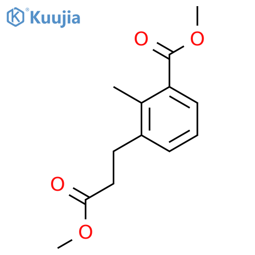 Methyl 3-(3-methoxy-3-oxopropyl)-2-methylbenzoate structure