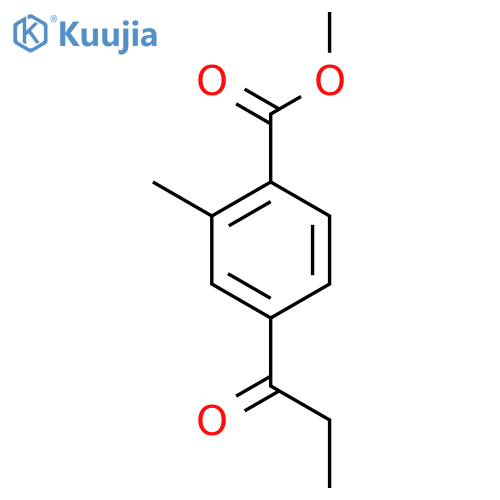 Methyl 2-methyl-4-propionylbenzoate structure