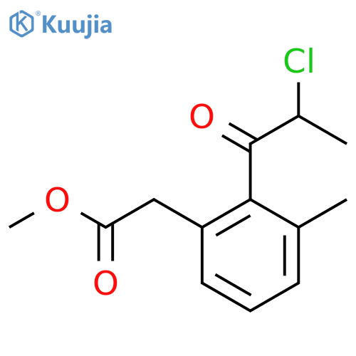 Methyl 2-(2-chloropropanoyl)-3-methylphenylacetate structure