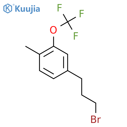 4-(3-Bromopropyl)-2-(trifluoromethoxy)toluene structure