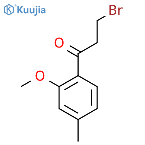 2-(3-Bromopropanoyl)-5-methylanisole structure