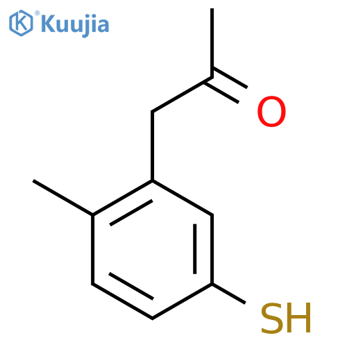 4-Methyl-3-(2-oxopropyl)thiophenol structure