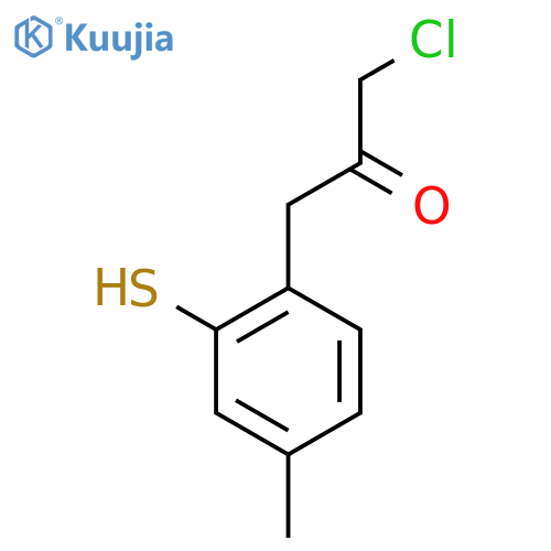 2-(3-Chloro-2-oxopropyl)-5-methylthiophenol structure