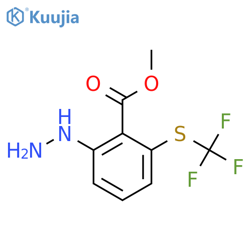 Methyl 2-hydrazinyl-6-(trifluoromethylthio)benzoate structure