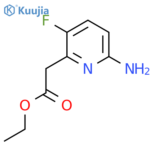 Ethyl 6-amino-3-fluoropyridine-2-acetate structure
