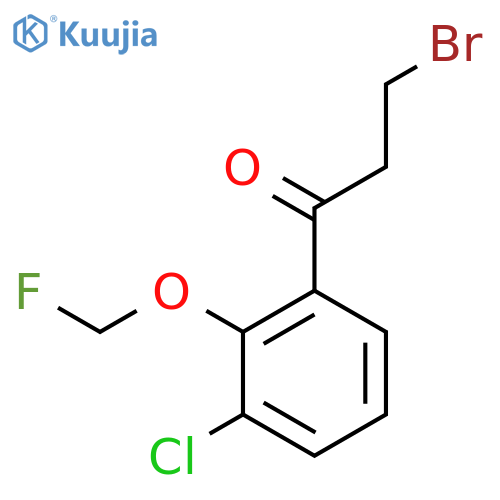 3-Bromo-1-(3-chloro-2-(fluoromethoxy)phenyl)propan-1-one structure
