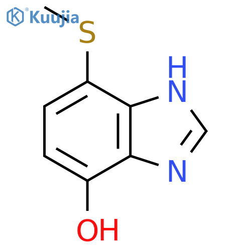 4-Hydroxy-7-methylthio-1H-benzimidazole structure