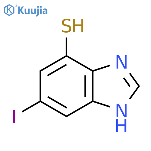 5-Iodo-7-mercapto-1H-benzimidazole structure