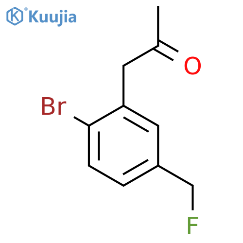 1-(2-Bromo-5-(fluoromethyl)phenyl)propan-2-one structure