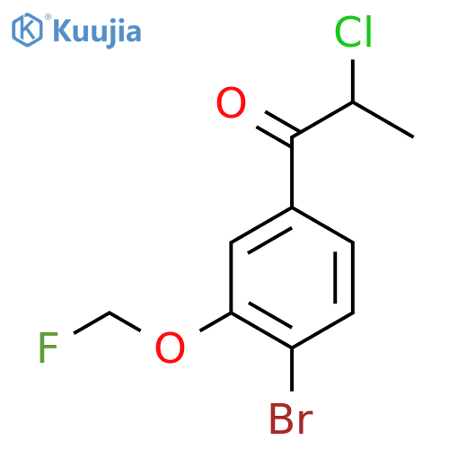 1-(4-Bromo-3-(fluoromethoxy)phenyl)-2-chloropropan-1-one structure