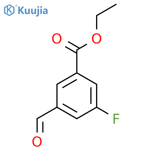 Ethyl 3-fluoro-5-formylbenzoate structure