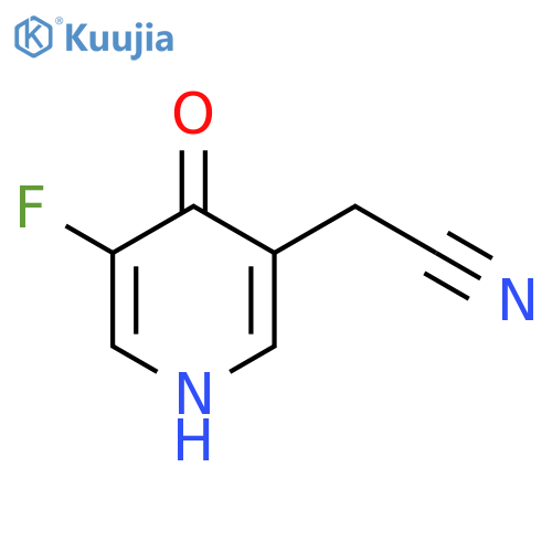 3-Fluoro-4-hydroxypyridine-5-acetonitrile structure