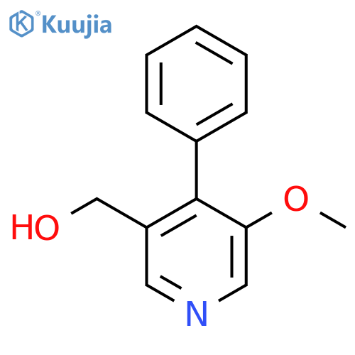 3-Methoxy-4-phenylpyridine-5-methanol structure