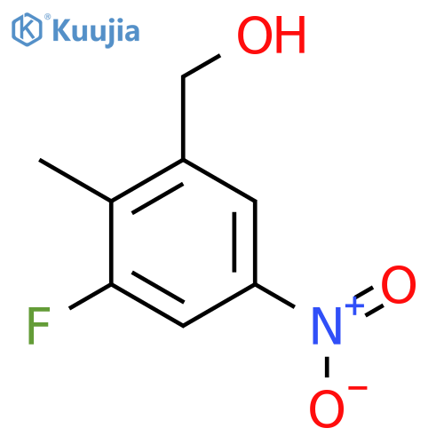 3-Fluoro-2-methyl-5-nitrobenzyl alcohol structure