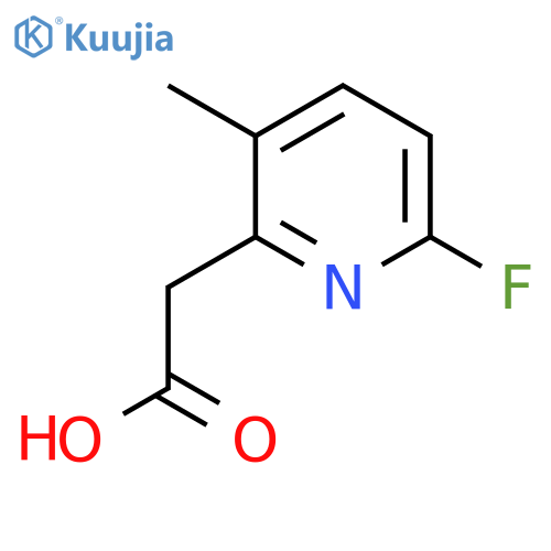6-Fluoro-3-methylpyridine-2-acetic acid structure