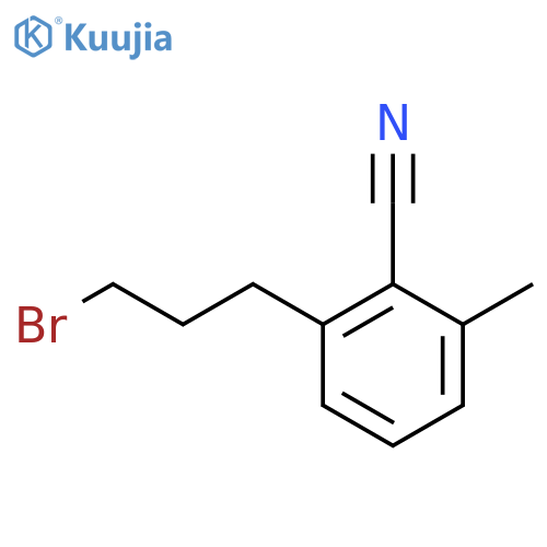 2-(3-Bromopropyl)-6-methylbenzonitrile structure
